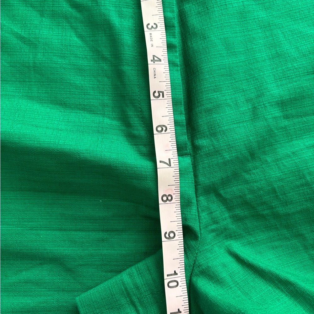 J. Crew High Waist Green Shorts Tailored Cotton Blend - Picture 4 of 5